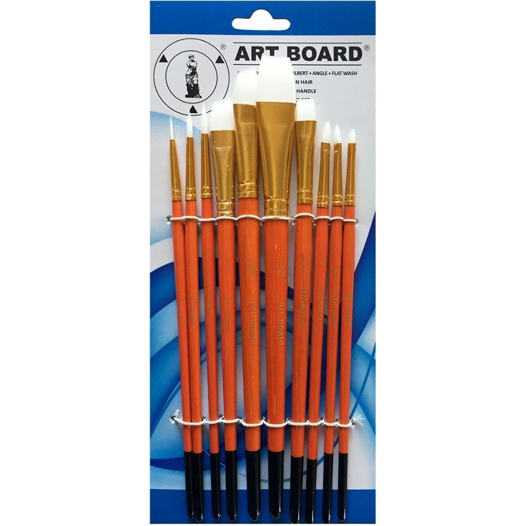 ART BOARD WHITE NYLON 10PCS SET